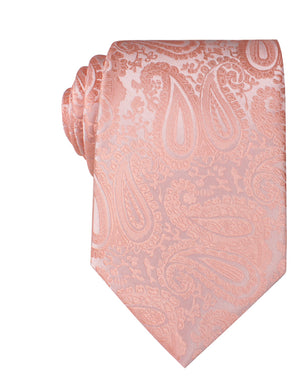 Peach Paisley Necktie