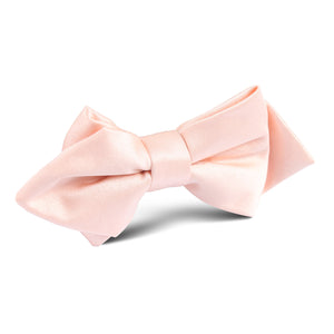 Peach Satin Diamond Bow Tie