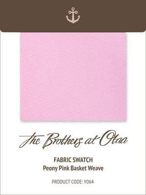 Fabric Swatch (Y064) - Peony Pink Basket Weave
