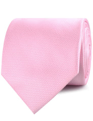 Peony Pink Basket Weave Neckties