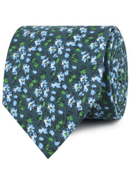 Periwinkle Floral Neckties