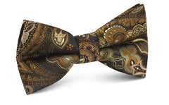 Persian Paisley Brown Bow Tie
