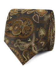 Persian Paisley Brown Necktie