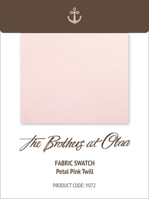 Fabric Swatch (Y072) - Petal Pink Twill