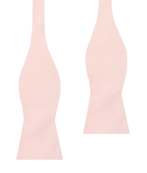 Petal Pink Twill Self Bow Tie