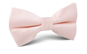 Petal Pink Twill Bow Tie