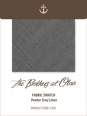 Fabric Swatch (Y205) - Pewter Grey Linen