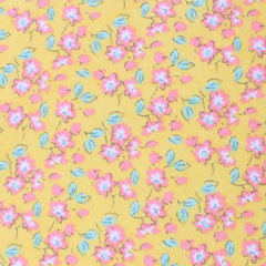 Phi Phi Yellow Floral Necktie Fabric