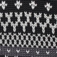 Mr Hartman Black Knitted Tie Fabric