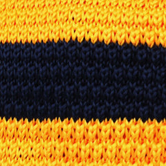 Pineapple Yellow Striped Knitted Tie Fabric