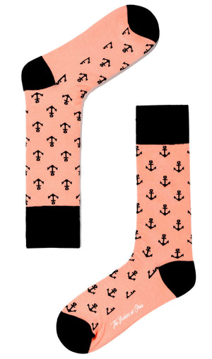 Pink Anchor Socks