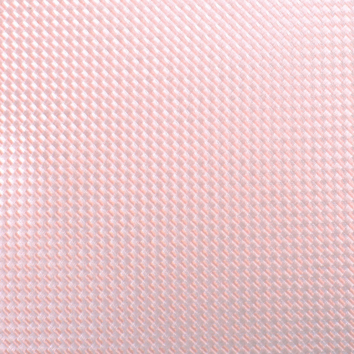 Pink Basket Weave Checkered Skinny Tie Fabric