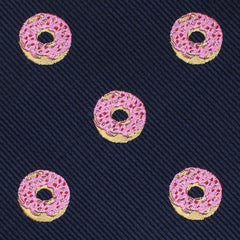 Pink Donuts Necktie Fabric