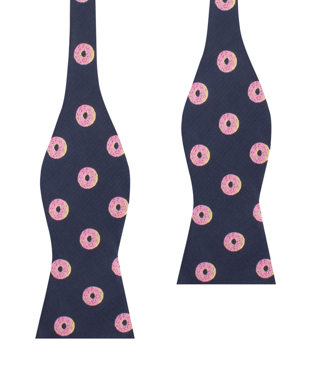 Pink Donuts Self Bow Tie