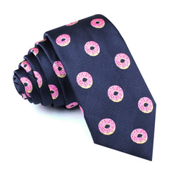Pink Donuts Skinny Tie
