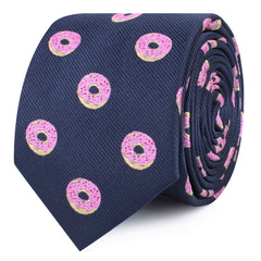 Pink Donuts Skinny Ties