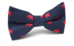 Pink Elephant Bow Tie