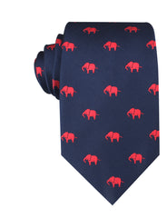 Pink Elephant Necktie