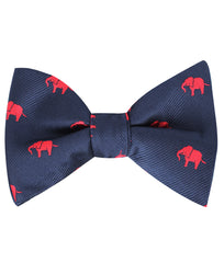 Pink Elephant Self Tie Bow Tie