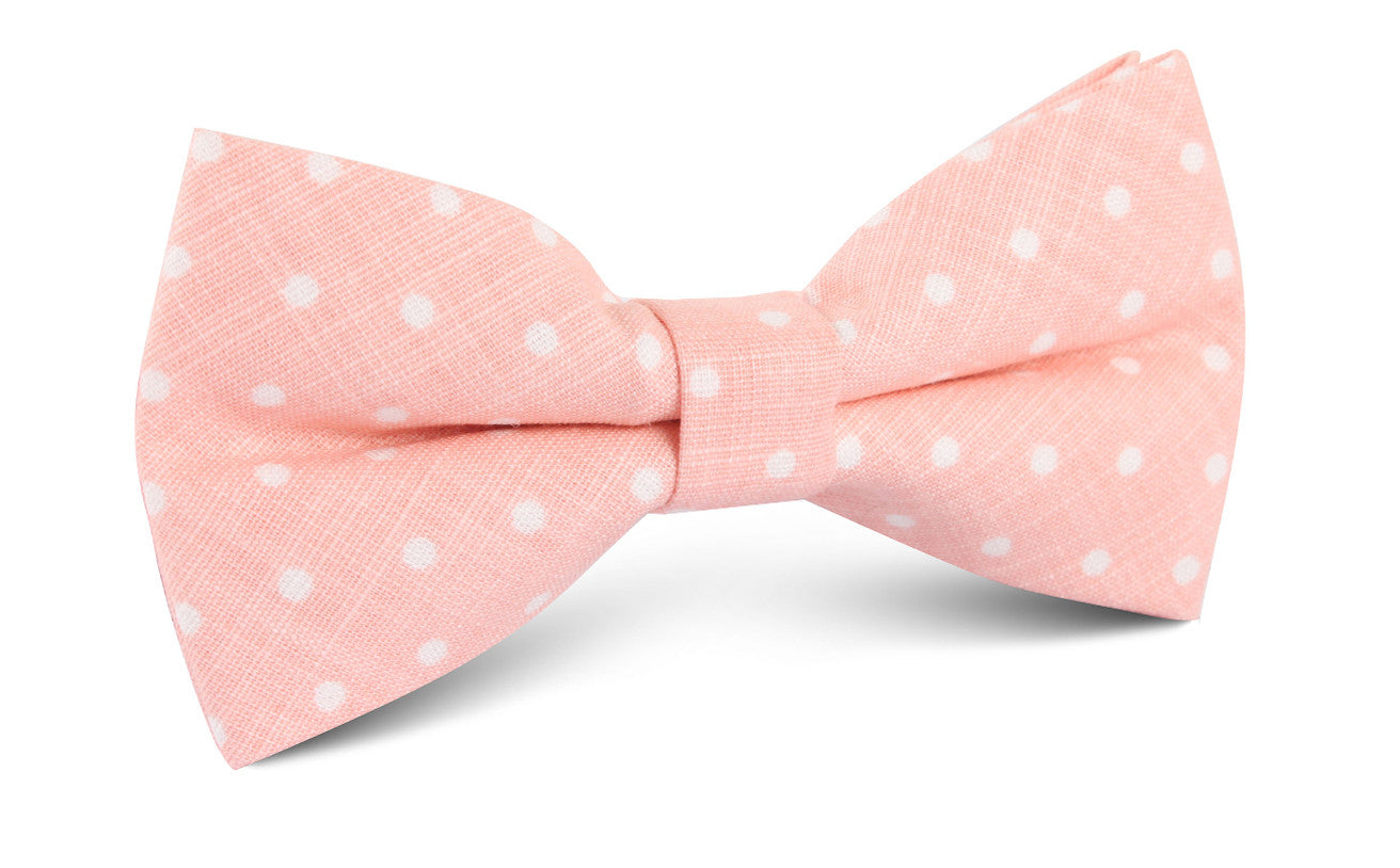 Pink Panther Polkadot Bow Tie