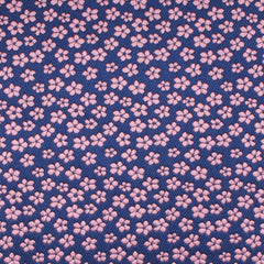 Pink Plum Blossom Floral Fabric Swatch