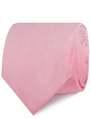 Pink Velvet Necktie Roll