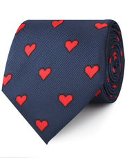 Pixel Love Heart Neckties