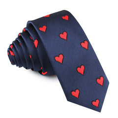 Pixel Love Heart Skinny Tie
