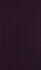 Plum Purple Ribbed Socks Pattern