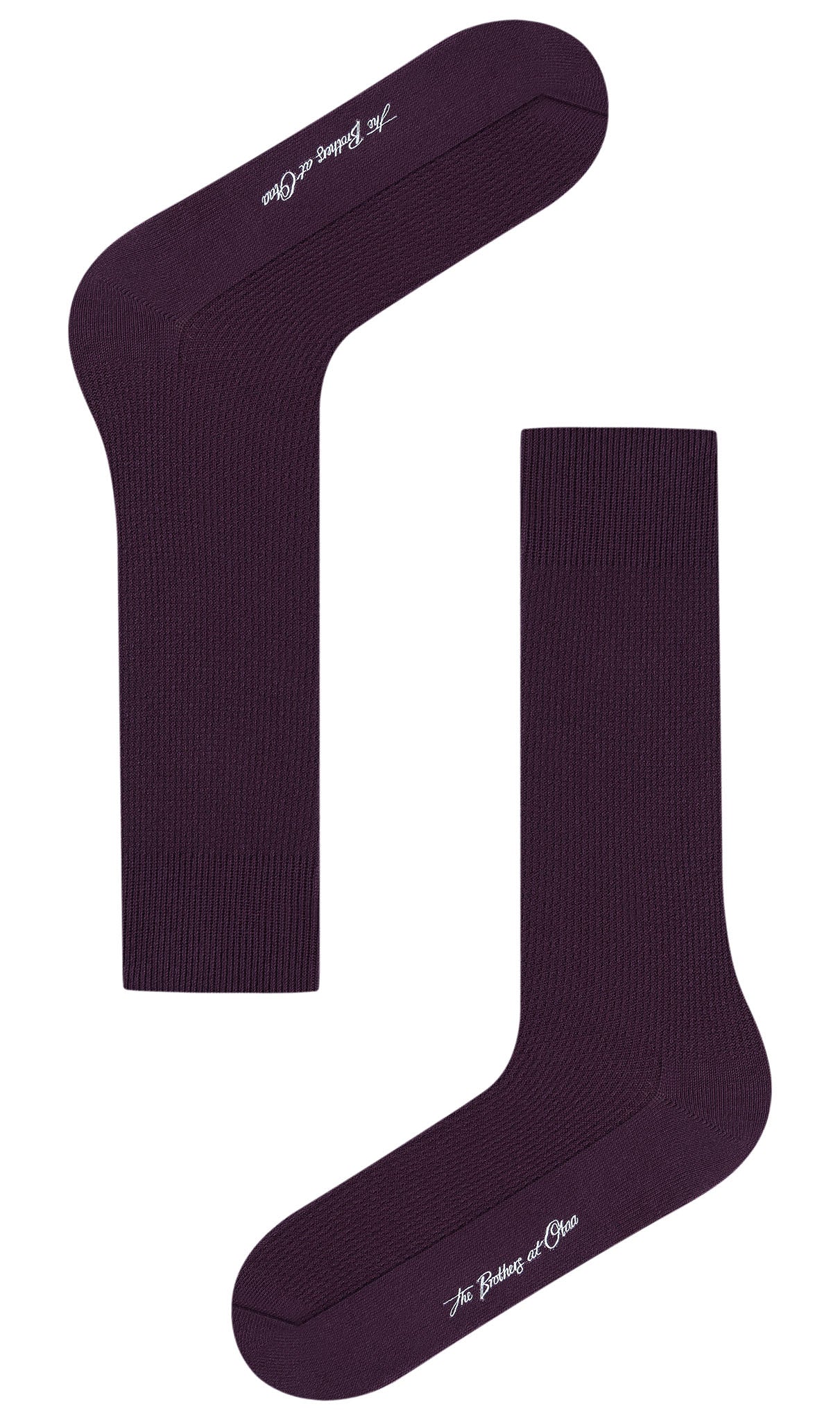 Plum Purple Textured Socks