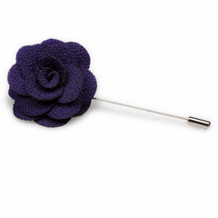 Plum Purple Lapel Flower