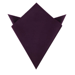 Plum Purple Velvet Pocket Square