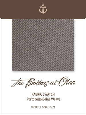 Fabric Swatch (Y221) - Portobello Beige Weave