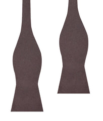 Portobello Grey Brown Linen Self Bow Tie