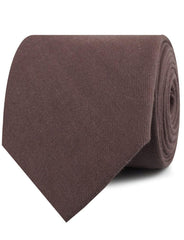 Portobello Grey Brown Linen Neckties