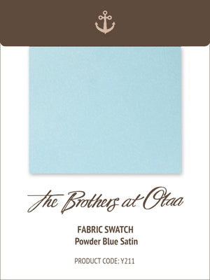 Fabric Swatch (Y211) - Powder Blue Satin