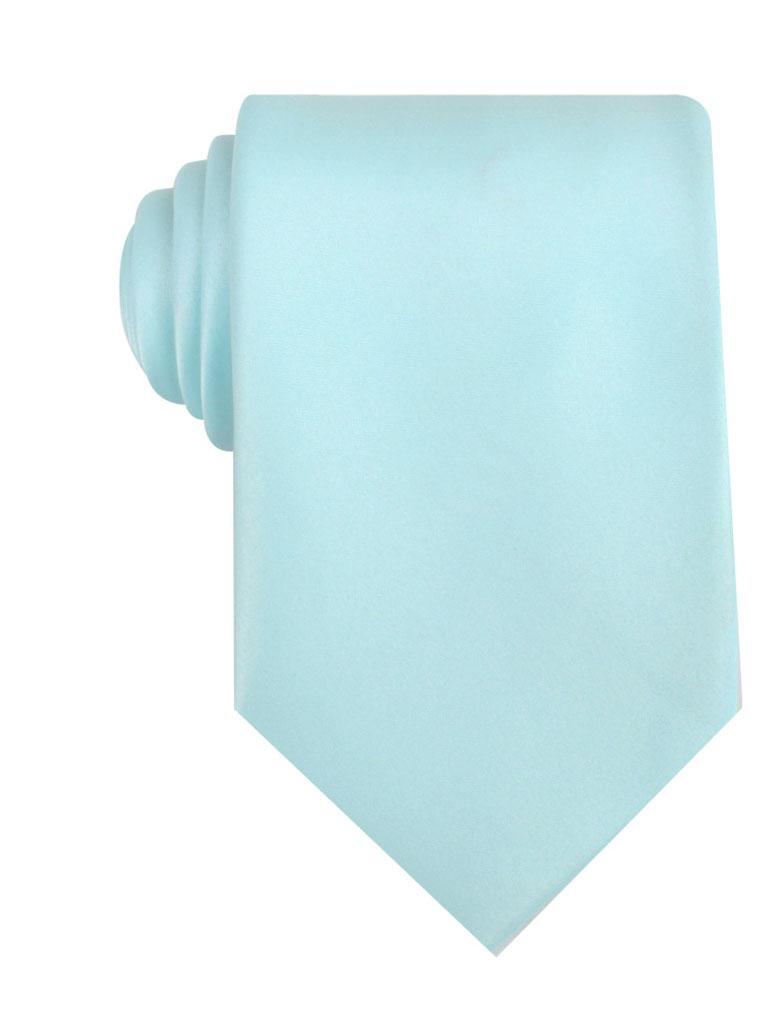 Powder Blue Satin Necktie