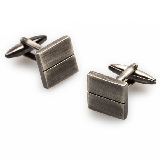 Crown Prince Antique Silver Cufflinks