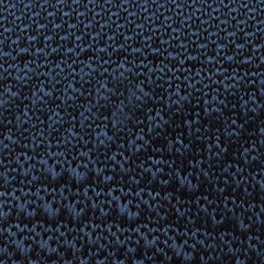 Prussian Navy Blue Knitted Tie Fabric