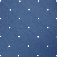 Prussian Polka Dots Pocket Square Fabric
