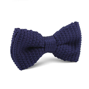 Purple Knitted Bow Tie