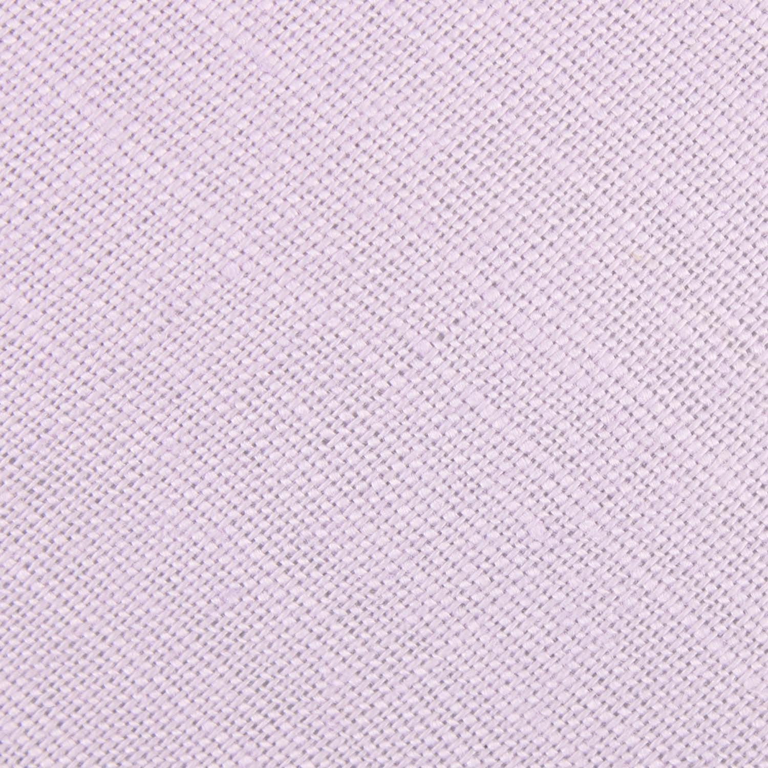 Purple Lilac Lavender Slub Linen Fabric Skinny Tie L171