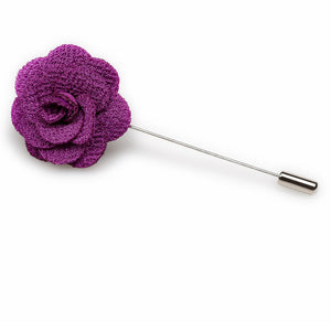 Purple Mini Lapel Flower
