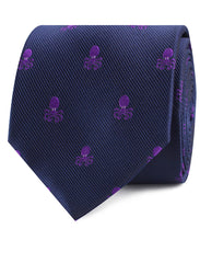 Purple Octopus Necktie