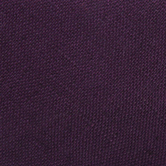 Purple Plum Slub Linen Fabric Skinny Tie L172