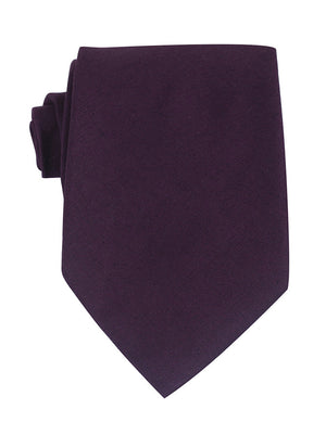 Purple Plum Slub Linen Necktie