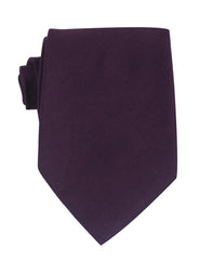 Purple Plum Slub Linen Necktie