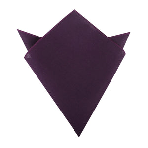 Purple Plum Slub Linen Pocket Square