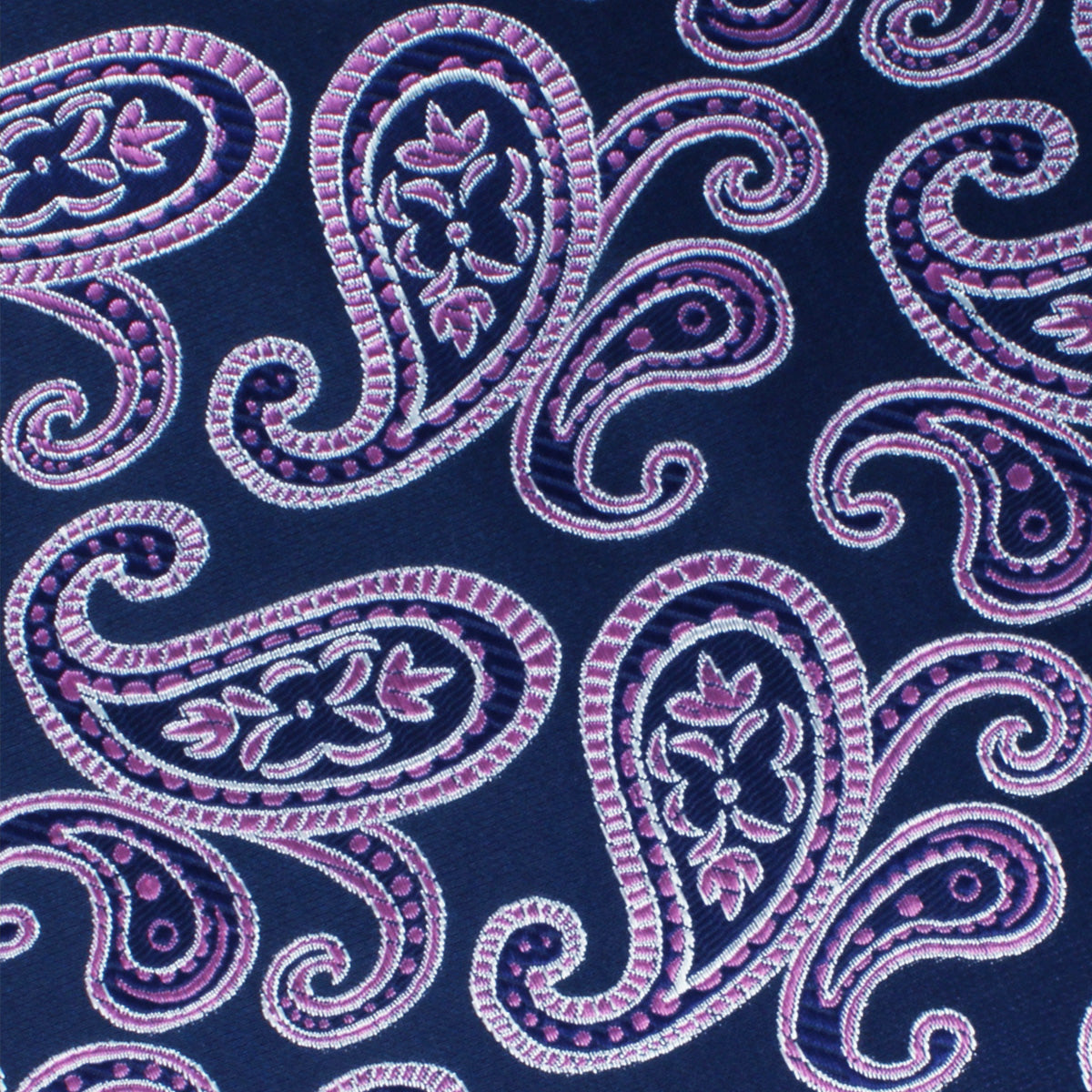 Qajar Dynasty Purple Paisley Self Bow Tie Fabric