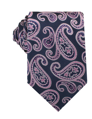 Qajar Dynasty Purple Paisley Necktie
